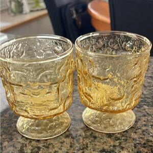 Anchor Hocking Lido Milano Pedestal Glasses in Honey Gold (2)